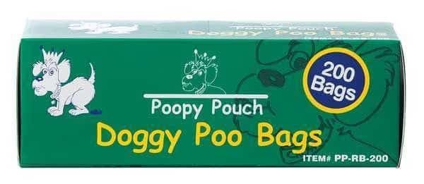 Unscented 3/4 gal Pet Waste Bags, Green, 2000 Bags, PK10