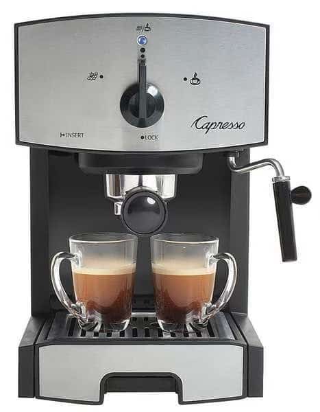 Black, Silver Dual 42 oz Espresso Machine