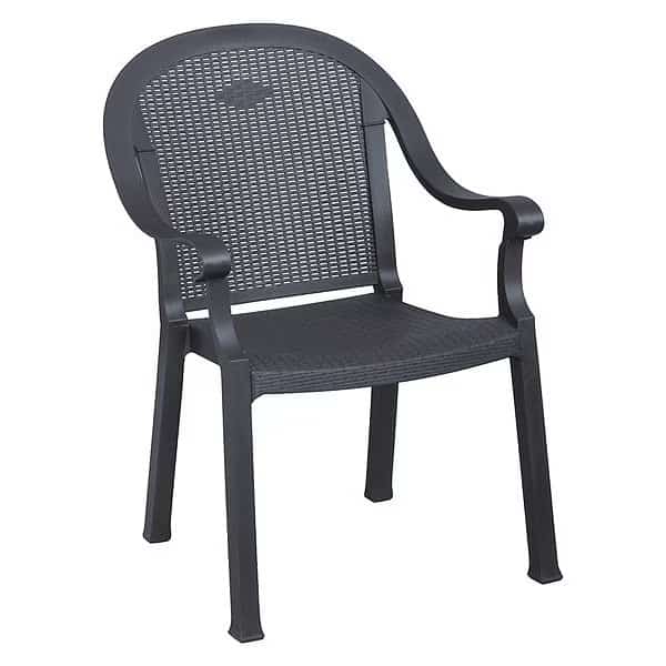 Sumatra Armchair, Charcoal, PK4, GROSFILLEX, Mfr# US720002