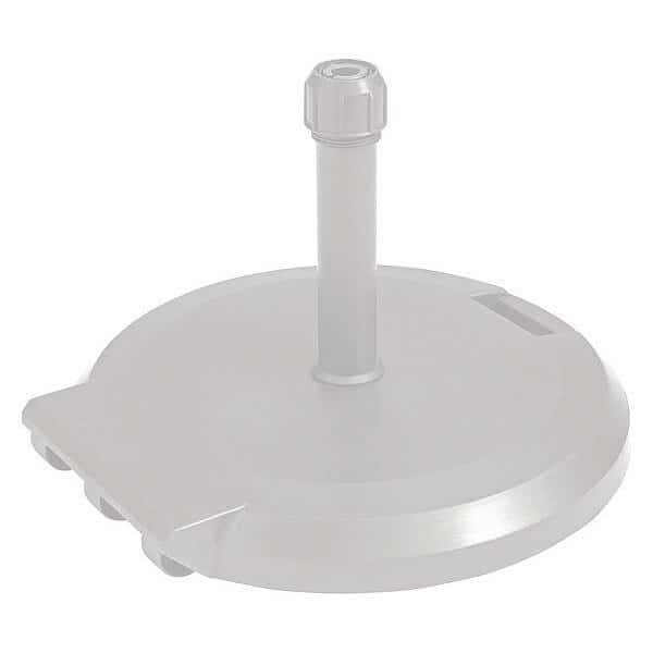 Umbrella Base W/ Wheels, White, 84Lb