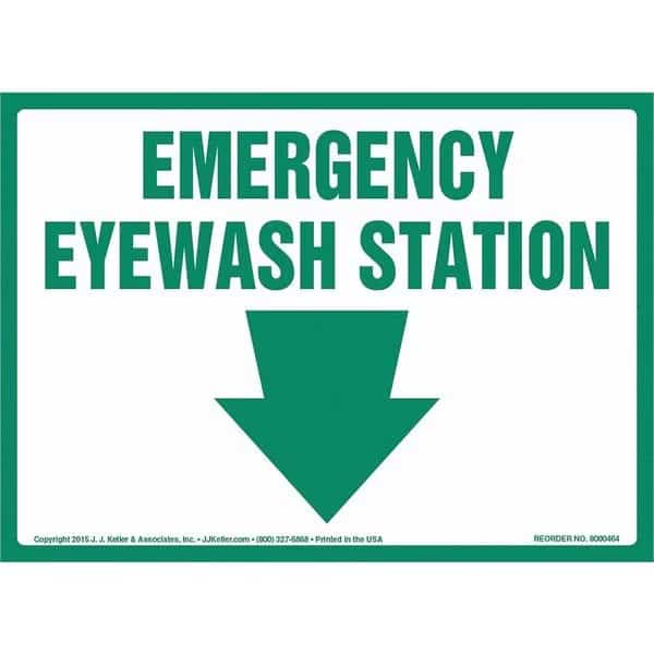 Emergency Eyewash Station Sign, 8001288