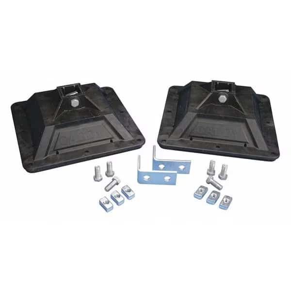 CADDY Pyramid H-Frame Post Base, Foam Bottom, 750lb Load