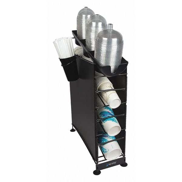 Cup Dispenser, Lid Tray, 4 Tier