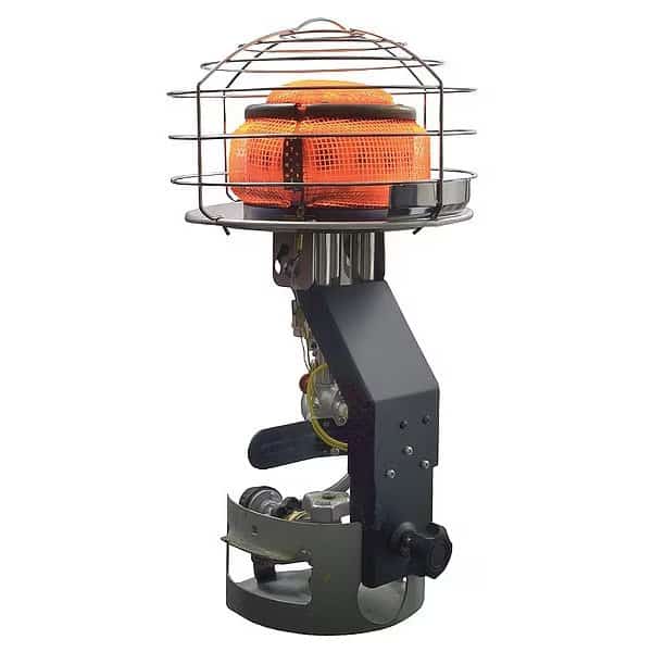 Portable Gas Tank-Top Heater, LP, Standing Pilot, 30,000 to 45,000 BtuH, 11 39/64 in L
