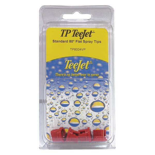 Flat Spray Polymer Tips, 80 Deg, PK4, TEEJET, Mfr# PK-TP8004VP