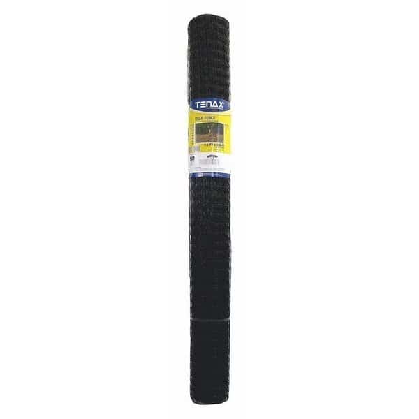 Deer Fence,Select,7.5ft.x165ft.,Black, Mfr#: 2A120145, TENAX