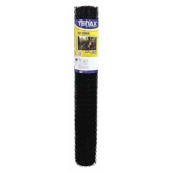 Pet Fence,Pro,5ft.x100ft.,Black, Mfr#: 2A140081, TENAX