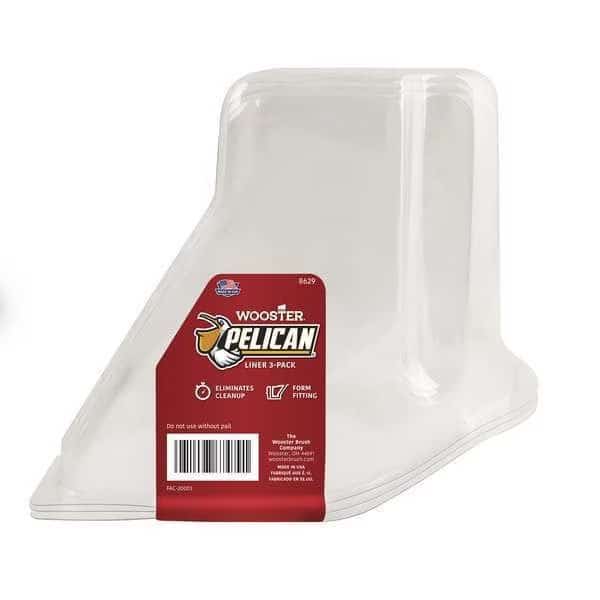 PET Recycled Plastic Paint Bucket Liner, 1 qt, 3 PK