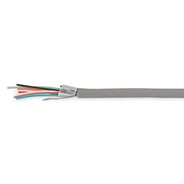 Power Limited and Communication Cable, 8 C, Yellow, PVC, 1000 ft.