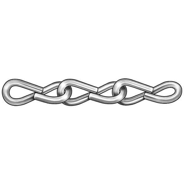 Jack Chain, Single, SS, Sz 18, 5 Lb, 100 Ft