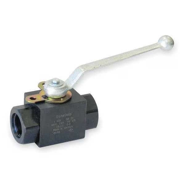 3/8" FNPT Carbon Steel Ball Valve Inline