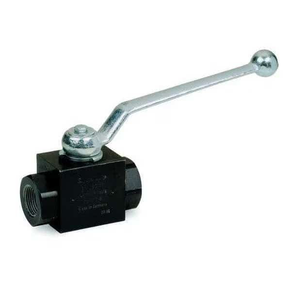 1-1/4" FNPT Carbon Steel Ball Valve Inline