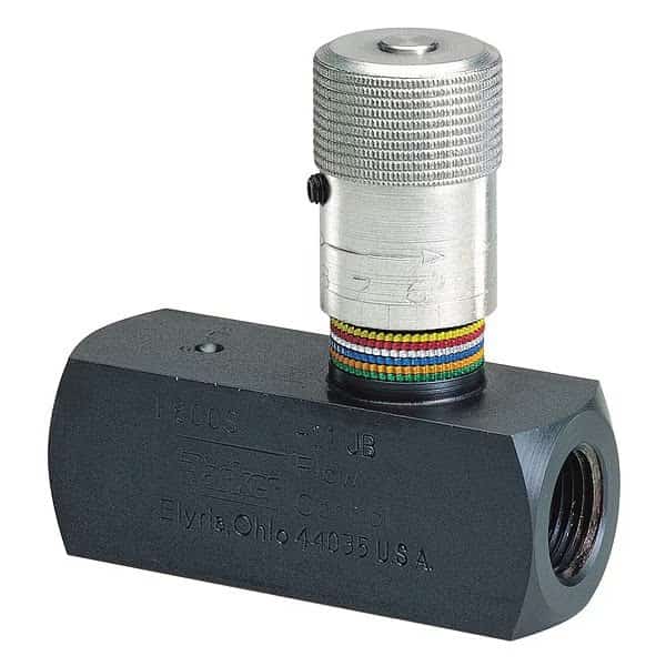 Flow Control Valve, 8 gpm Max. Flow, 5,000 psi Max. Pressure, Steel