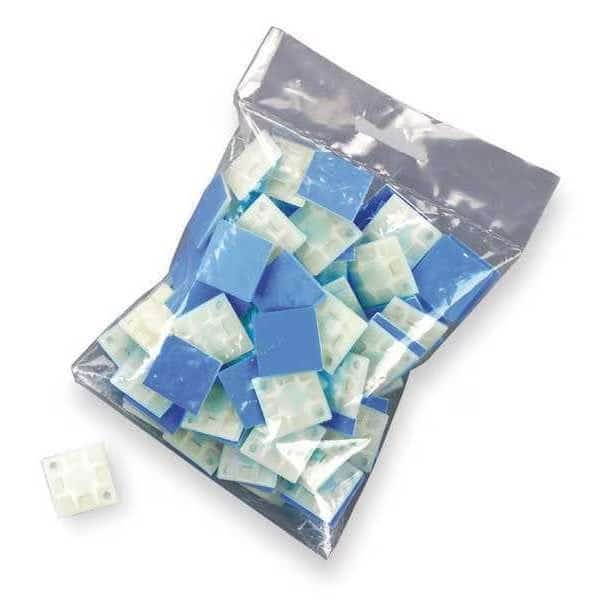 Cable Tie Mount, Nylon 6/6, Natural, 100 PK