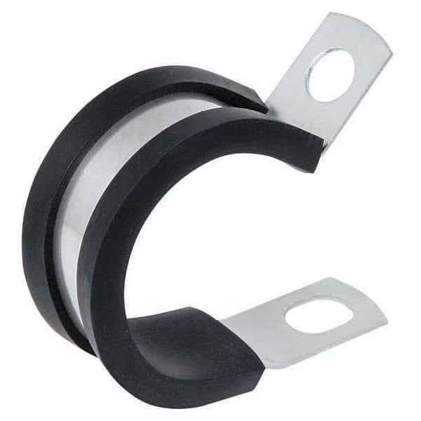 Cable Clamp, Steel, 5/8 in Bundle Dia., Black, 50 PK