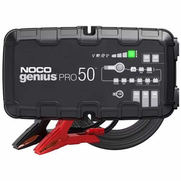 Battery Charger, 50 A Input, 6 ft L Cable
