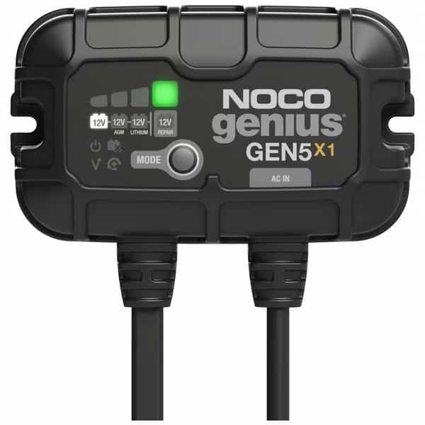 Battery Charger, 50 A Input, 6 ft L Cable