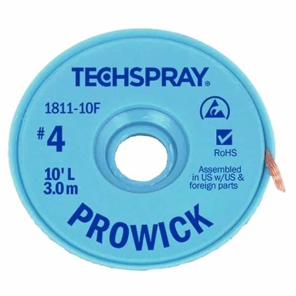 TECHSPRAY No.4 Desoldering Braid, Mfr#: 1811-5F, TECHSPRAY