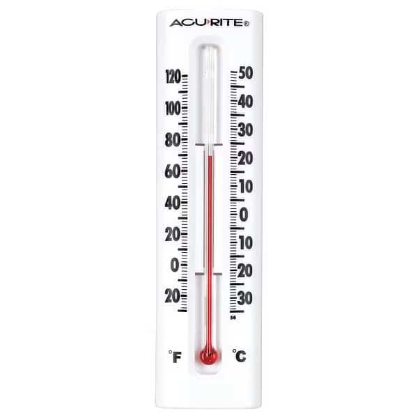 Indoor and Outdoor Thermometer,6.5", Mfr#: 00338A1, ACURITE