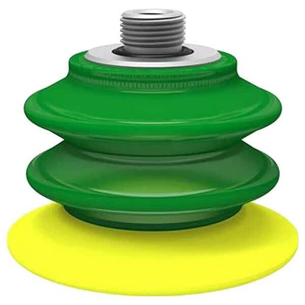 Vacuum Cup, PUR, Yellow, 3.051 in dia., PK5