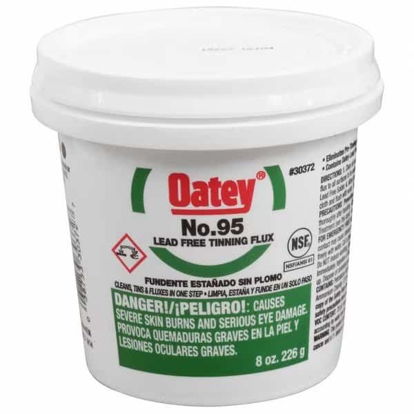 Lead Free Flux, Paste, Lead Free, 8 oz., Oatey, Mfr#: 30372