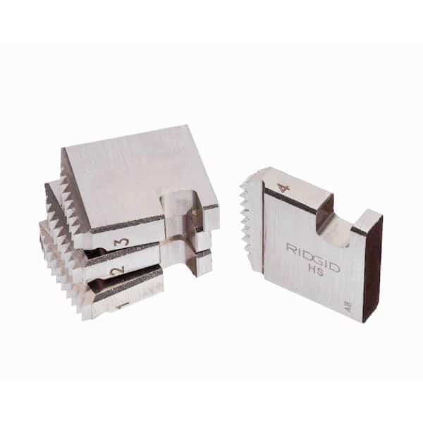 Pipe Thread Die, 1 1/4 In, HSS, 4 Pc