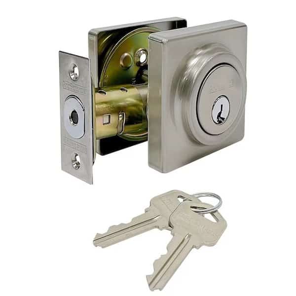 Deadbolt, Double Cylinder, GD3, Satin Nickel