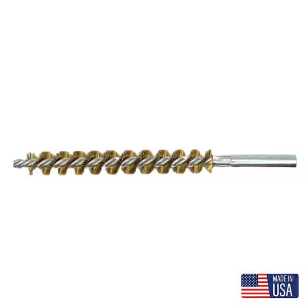 Condenser Brush,1/2" dia.,Brass, Mfr#: 43610, SCHAEFER BRUSH MFG LLC