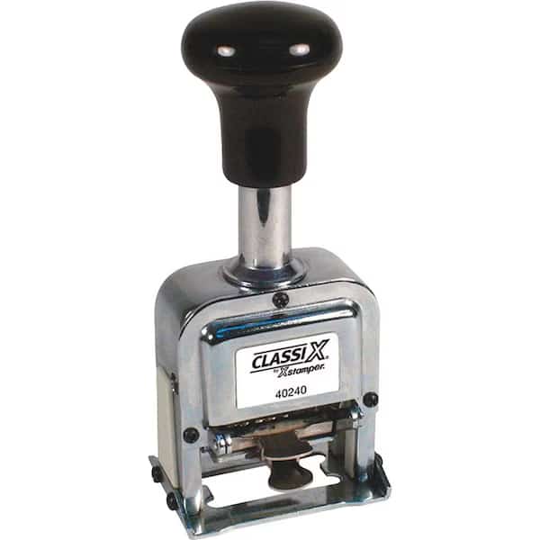 Selfinking Auto Numbering Machine, Black, Xstamper, Mfr#: XST40240