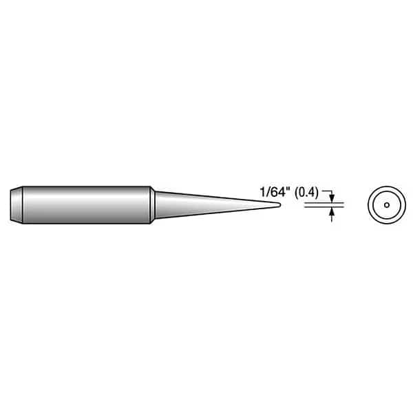 Soldering Tip, 1/64 in rounded tip, 900M-T-LB, For Use With Hakko FX-888E, FX-8801, 936 and 937