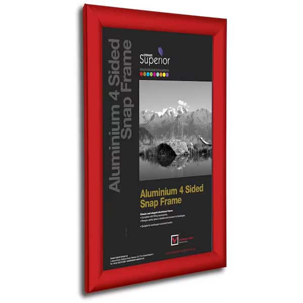Poster Snap Frame, 18" x 24", 1" Profile, Red