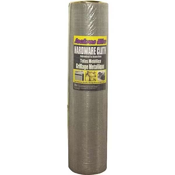 11 05 39 13 Hardware Cloth, 100 ft L, 48 in W, 23 Gauge, 14 x 14 in Mesh, Galvanized