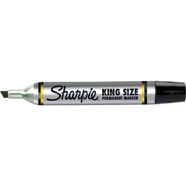 Sharpie, KING SIZE PERMANENT MARKER, BROAD CHISEL TIP, ASSORTED COLORS, 4 Pieces