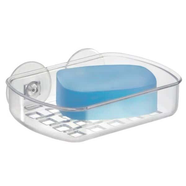 Suction Soap Cradle, Plastic, Clear