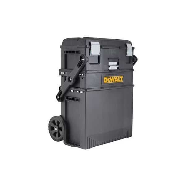 Mobile Work Center, Plastic, Black, 29 in W x 16-1/2 in D x 22 in H