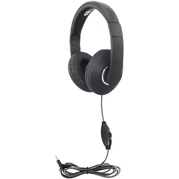 HamiltonBuhl STM1BK Smart-Trek Mini Headphone with In-Line Volume Control & 3.5mm TRS Plug