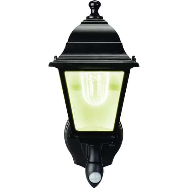 Battery-Powered Motion-Activated Wall Sconce in Black