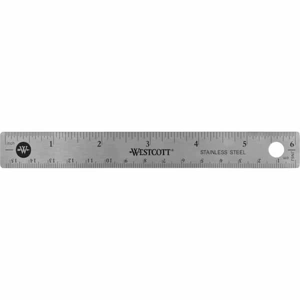 Ruler, 6 Inch, Stainless Steel