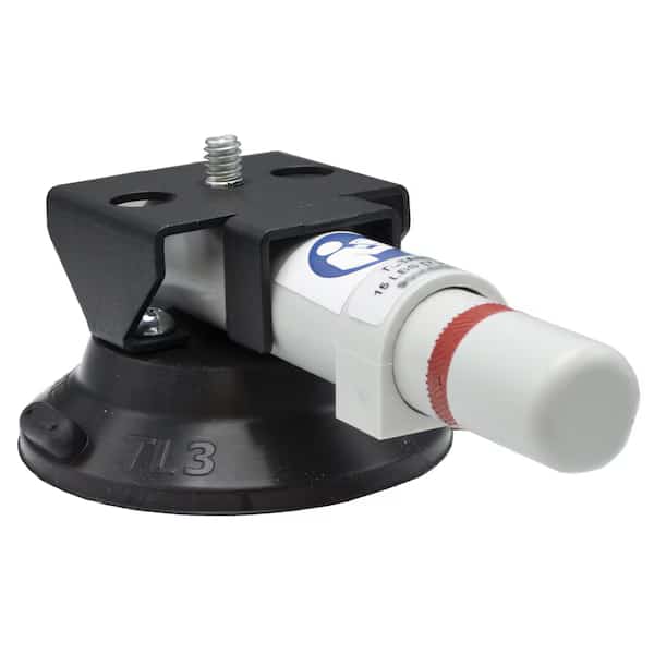 Suction Cup Mount, 3 In Dia, 1/4-20x3/8