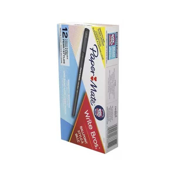 Pen, Writebros, Stick, Med, Bk, PK12, PAPER MATE, Mfr# PAP3331131C