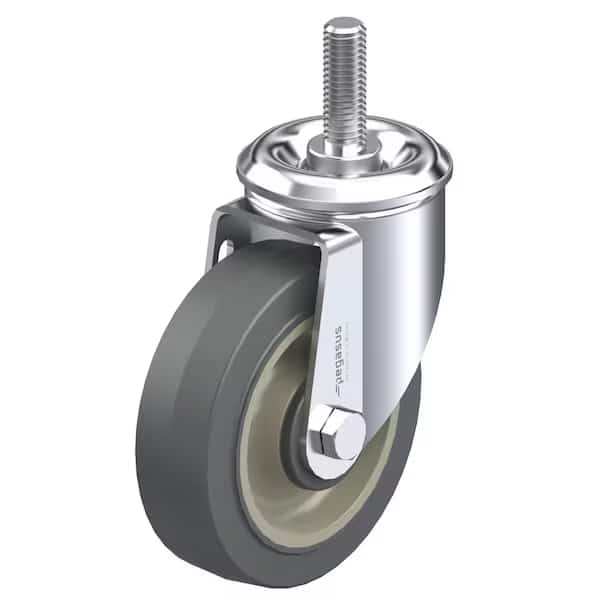 Cstr, Swivl Stem, Gray Surelastic, 250 lb.