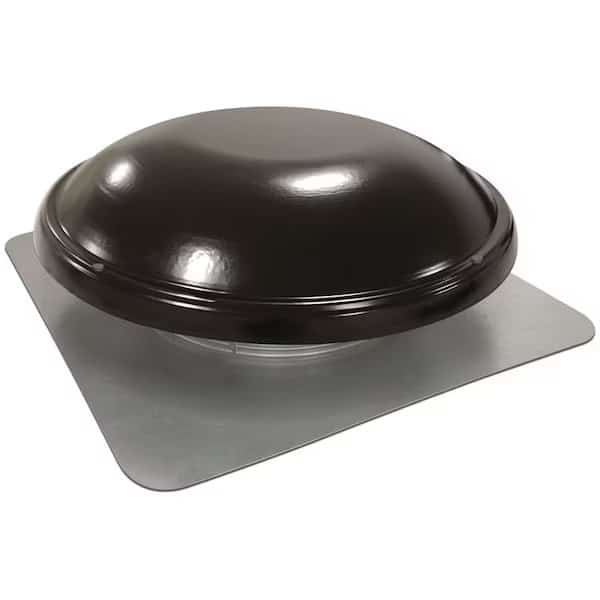 Master Flow ERV5BL Power Attic Vent, 1250 cfm, 600 sq-in Net Free Ventilating Area, Steel, Black
