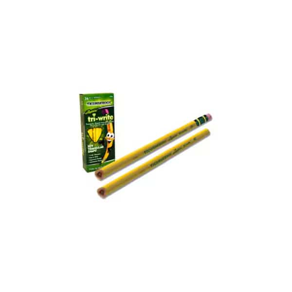 Laddie Tri-Write Intermediate Size No. 2 Pencils with Eraser, PK36