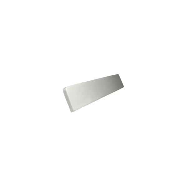 Right Handed Side Splash, 19 in OAL, 312 in OAW, 34 in OAH, Marble, Solid White
