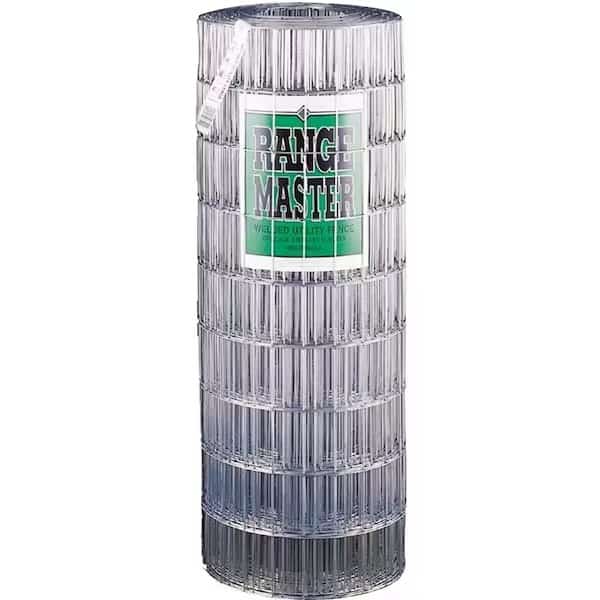 Rangemaster 7752 Welded Utility Fence, 14 ga, 50 ft L, 36 in H, Galvanized