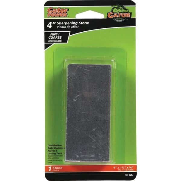 6063 Combination Sharpening Stone, 4 in L, 134 in W, 58 in Thick, Silicone Carbide Abrasive