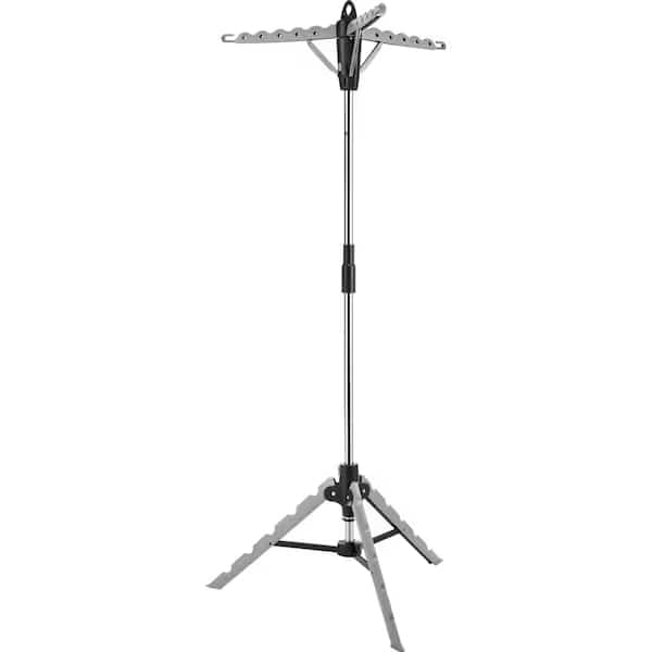 Whitmor 64.5 in. H X 28 in. W X 28 in. D Stainless Steel Tripod Collapsible Clothes Drying Rack