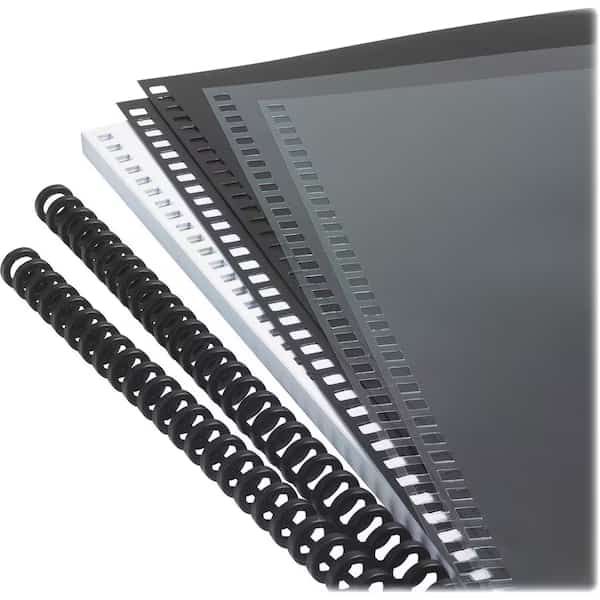 GBC Instant Report Kit, 5/6" Spine, Clear/Black