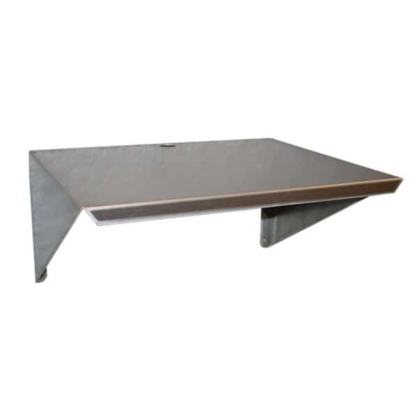 Aluminum Microwave Wall Mount Shelf - 12 x 18 x 24 in.