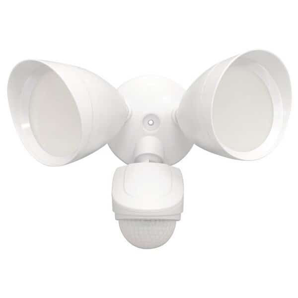 PowerZone O-G1200M-PW Security Light, LED Lamp, 15 W, 110/240 V, 1200 Lumens, Powerzone, Mfr#: O-TX-G1200MW